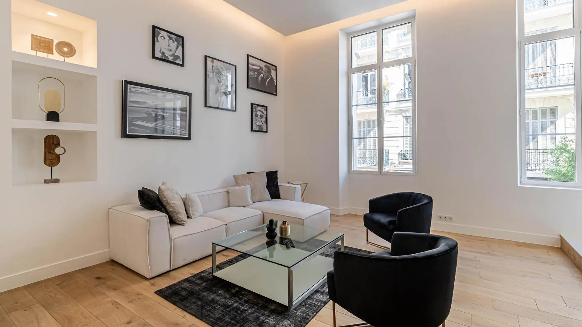 C1 Suite Hoche 3 Bdr Ac 5Mins Walk Palais Fest &Beach Cannes Apartment